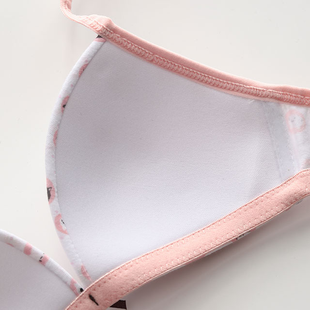 Girl’s Cute AOP Comfortable Wireless Bra