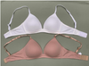 Solid Color Cotton Triangle Bra Seamless Comfort Fit