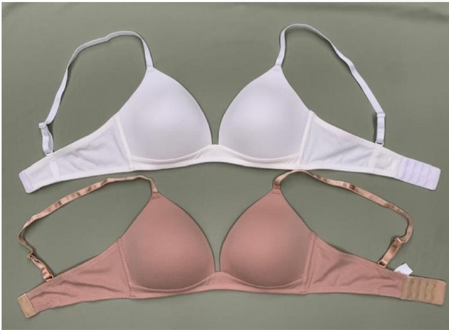 Solid Color Cotton Triangle Bra Seamless Comfort Fit