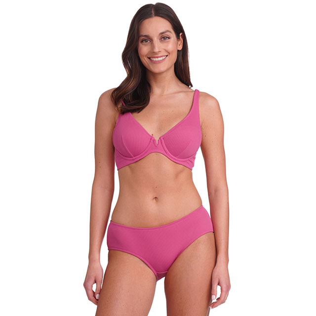 Women Classic Structured Recycled Polyester Fabric Swimming Bikini Set