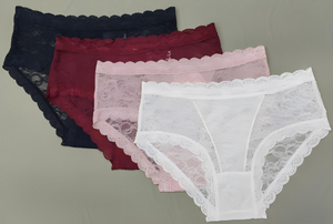 Ladies Lace Trim Underpants Comfort Daily Wear