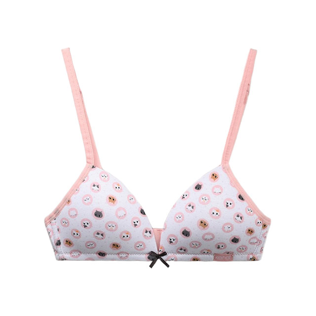 Girl’s Cute AOP Comfortable Wireless Bra