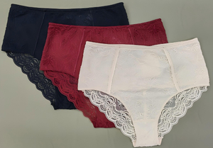 Mid Waist Ladies Briefs，Breathable Slim Fit Intimate Wear